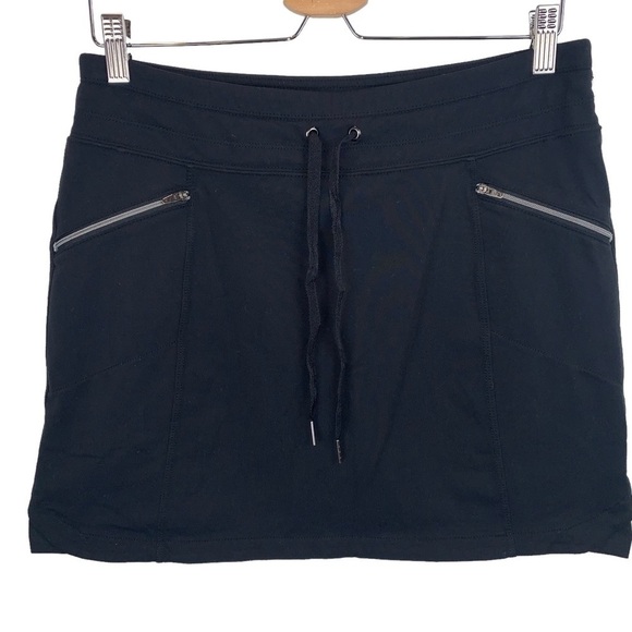 Athleta M Metro Black Mini Skirt Skorts Athletic Golf Tennis Pickleball Shorts - Picture 2 of 8